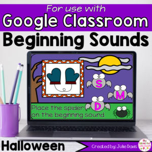 Halloween Beginning Sounds Activity for Google Classroom