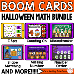 Halloween Math Digital Boom Cards™ Bundle