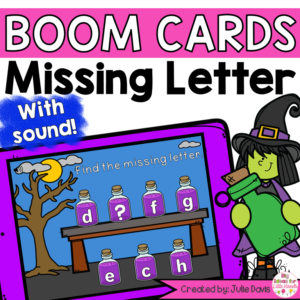Halloween Missing Letter Digital Game Boom Cards™