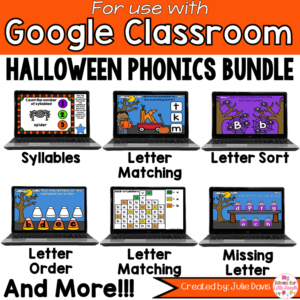 Halloween Phonics Digital Bundle for Google Classroom