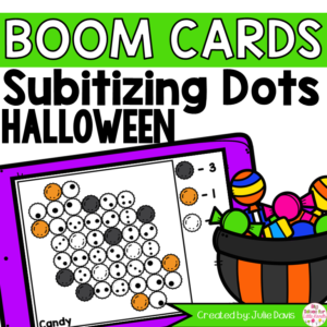 Halloween Subitize Counting Boom Cards Digital Game