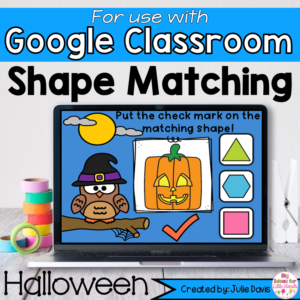 Halloween Shapes Math Centers for Google Classroom