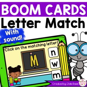Back to School Letter Match Digital Game Boom Cards™