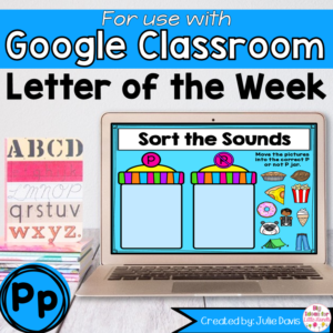 Letter P Digital Phonics Activities for Google Classroom