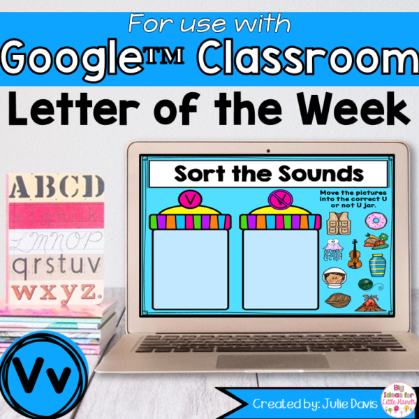 Letter V Digital Phonics Activities for Google Classroom