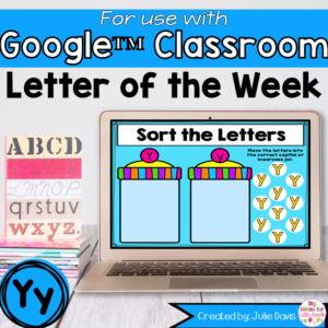 Letter Y Digital Phonics Activities for Google Classroom