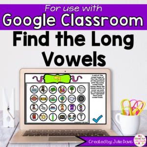 Long Vowels Digital Game for Google Classroom