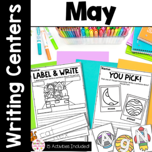 May End of Year Writing Prompts & Center | Kindergarten and First Grade