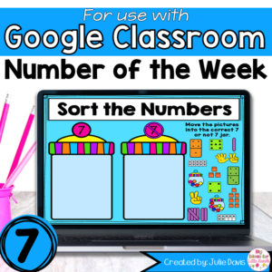Number 7 Digital Math Activities for Google Classroom