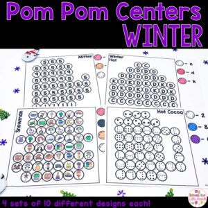 Winter Math and Literacy Center Activities