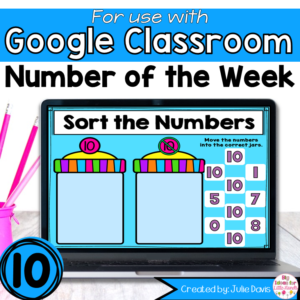 Number 10 Digital Math Activities for Google Classroom