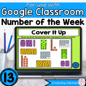 Number 13 Digital Math Activities for Google Classroom