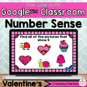 Number Sense Valentines Day Counting Activity Google Classroom