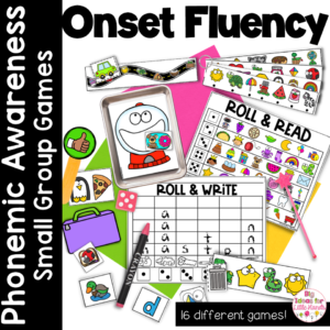 Onset Fluency Beginning Sounds Games | Phonemic Awareness | Science of Reading