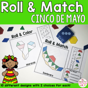 Pattern Blocks Mat Cinco De Mayo Math Games