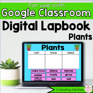 Plants Digital Interactive Notebook for Google Classroom