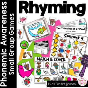 Rhyming Activity and Small Group Games | Phonemic Awareness | Science of Reading