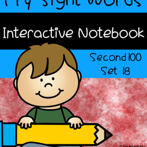 Sight Word Second 100 Set 18 Interactive Notebooks