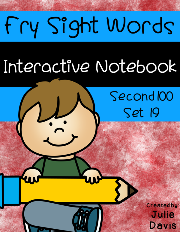 Sight Word Second 100 Set 19 Interactive Notebooks