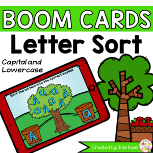 Sort the Alphabet Letters Digital Game Boom Cards