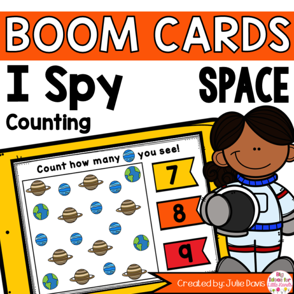 Space Counting Digital Game Boom Cards