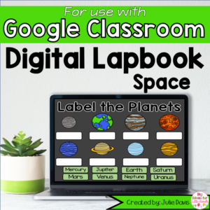 Space Digital Interactive Notebook for Google Classroom