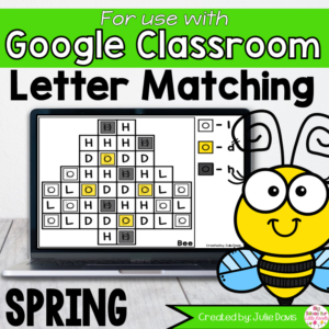 Spring Letter Matching Google Classroom Digital Game