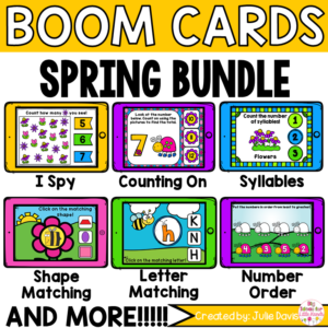 Spring Math and Phonics Digital Boom Cards™ Bundle