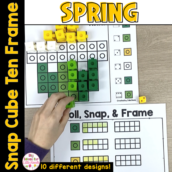 Spring Math Centers and Ten Frames Activities | Kindergarten April Math Centers