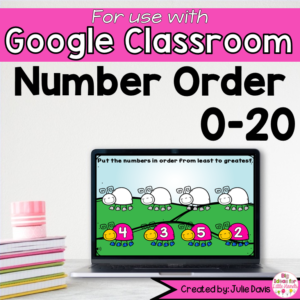 Spring Number Order Digital Game for Google Classroom