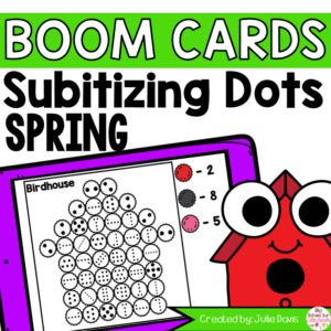 Spring Subitize Counting Boom Cards Digital Game