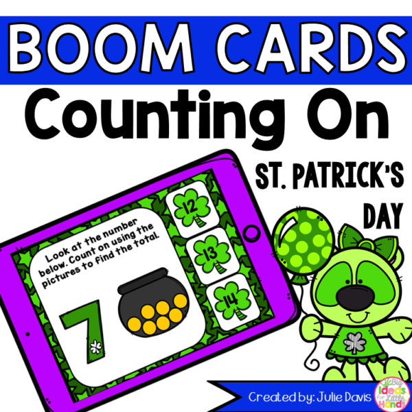 St Patrick's Day Counting On Digital Game Boom Cards