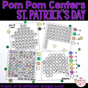 St Patrick's Day Math and Literacy Center Activities