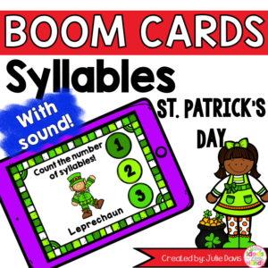St Patrick's Day Syllable Digital Game Boom Cards