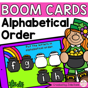 St Patricks Day ABC Order | Digital Game Boom Cards