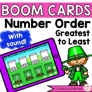 St Patricks Day Math Centers | Digital Game Boom Cards