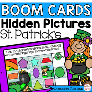 St Patricks Day Shapes Math Centers | Digital Game Boom Cards