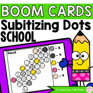 Back to School Subitize Counting Boom Cards Digital Game