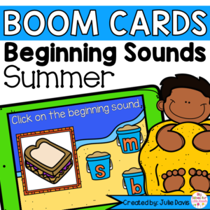 Summer Beginning Sounds | Digital Game Boom Cards