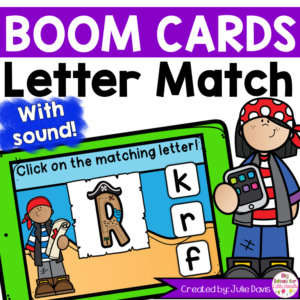 Summer Letter Match Digital Game Boom Cards™