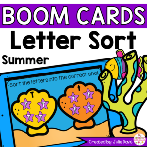 Summer Letter Sort Digital Game Boom Cards™