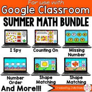 Summer Math Digital Bundle for Google Classroom