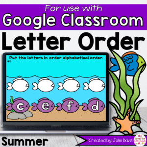 Summer Ocean ABC Order Game | Google Classroom