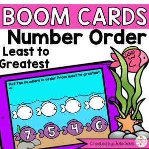 Summer Ocean Math Centers | Digital Game Boom Cards