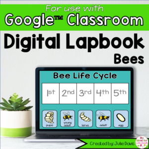 Bees Digital Interactive Notebook for Google Classroom