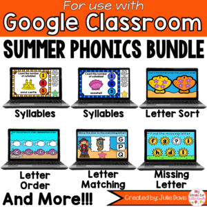 Summer Phonics Digital Bundle for Google Classroom