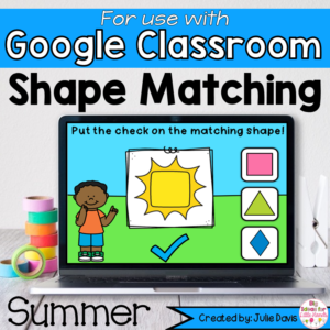 Summer Shapes Math Centers for Google Classroom