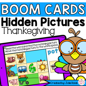 Thanksgiving CVC Words | Digital Game Boom Cards