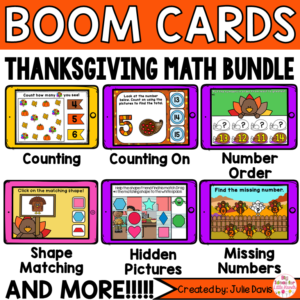 Thanksgiving Math Digital Boom Cards™ Bundle