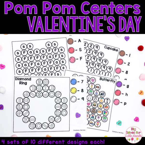 Valentine's Day Math and Literacy Center Activities